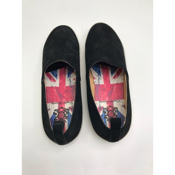 English Laundry Mens Wynne Nubuck Slip On Loafers Black 11.5 - Picture 5 of 7